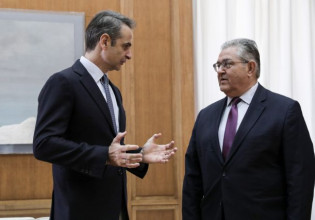 Επικοινωνία Μητσοτάκη – Κουτσούμπα για τη συνάντηση με τον Ερντογάν