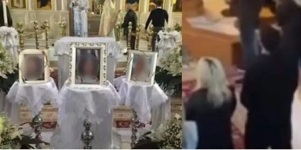 Πάτρα: Το επεισόδιο στο μνημόσυνο των τριων παιδιών – Άνδρας εμπόδιζε την είσοδο στην εκκλησία