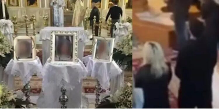 Πάτρα: Το επεισόδιο στο μνημόσυνο των τριων παιδιών – Άνδρας εμπόδιζε την είσοδο στην εκκλησία