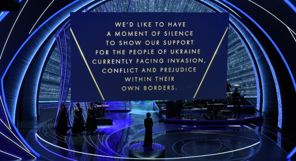 Όσκαρ 2022: Ενός λεπτού σιγή για την Ουκρανία στην τελετή απονομής των βραβείων