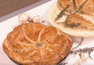 Ο Γιώργος Τσούλης ετοιμάζει λαχταριστή κοτόπιτα πετιβιέ