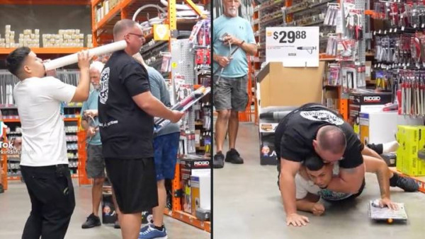 Φάρσα σε σούπερ Μάρκετ: Τρόμαξε άνδρα και εκείνος τον πλάκωσε στο ξύλο