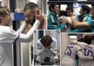 Ρεάλ: Τρέλα Μόντριτς στα αποδυτήρια μετά την πρόκριση επί της Παρί