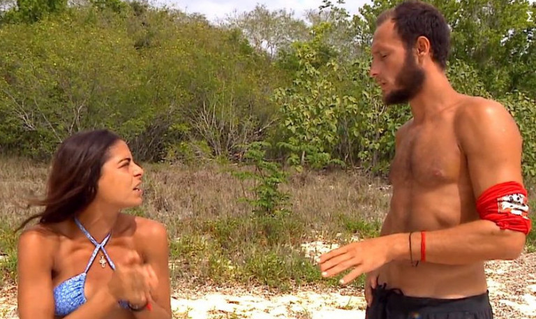 Survivor: Μυριέλλα και Κατσαούνης τσακώθηκαν για τον σταυρό που της είχε δώσει