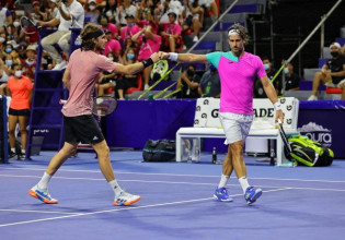 Αποκλείστηκε από το διπλό ο Τσιτσιπάς (0-2)