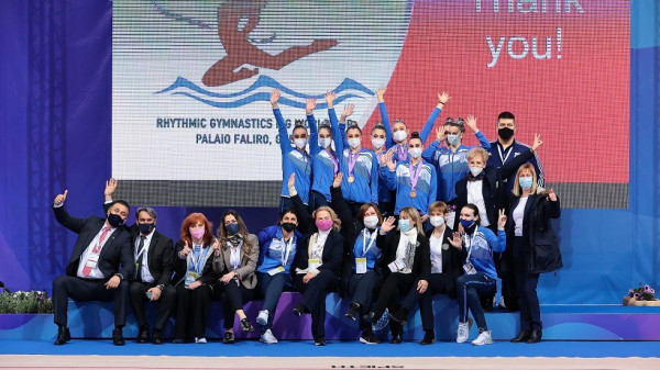 Για πρώτη φορά τρία μετάλλια σε Παγκόσμιο Κύπελλο η ελληνική ρυθμική γυμναστική