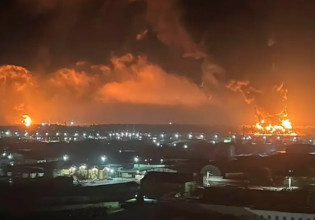 Ουκρανία: Μεγάλη φωτιά σε χώρο αποθήκευσης καυσίμων στην πόλη Μπριάνσκ – Δείτε βίντεο