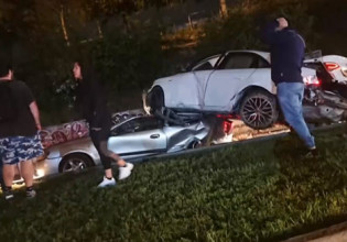 Τροχαίο με νεκρό στην Πέτρου Ράλλη – Αυτοκίνητο έπεσε από αερογέφυρα