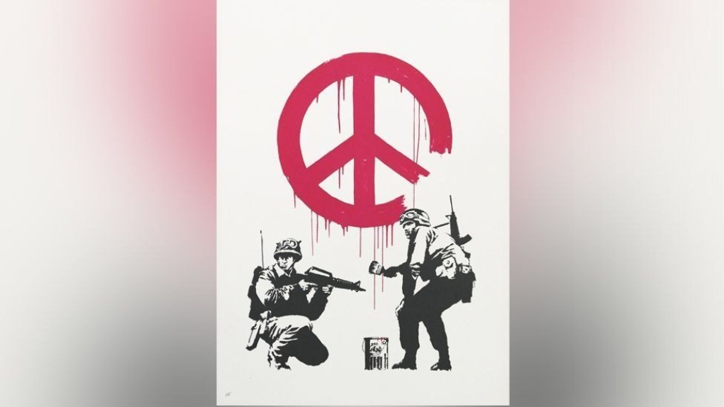 Banksy: Πωλήθηκε νέο αντιπολεμικό έργο – Συγκέντρωσε πάνω από 100.000 δολάρια για παιδιατρικό νοσοκομείο της Ουκρανίας