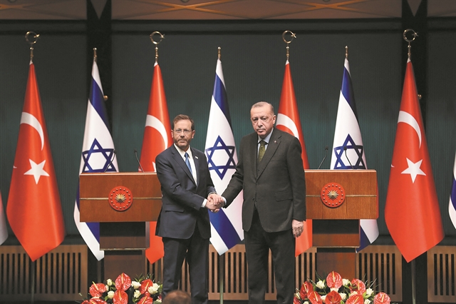 Τουρκία: Δυσπιστεί το Ισραήλ για τον «πρόθυμο εταίρο» Ρετζέπ Ταγίπ Ερντογάν