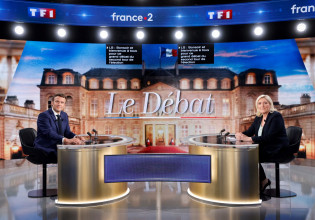 Εκλογές στη Γαλλία: Μοίρασαν «λεφτά» Μακρόν και Λεπέν – Διασταύρωσαν τα ξίφη τους για την Ουκρανία