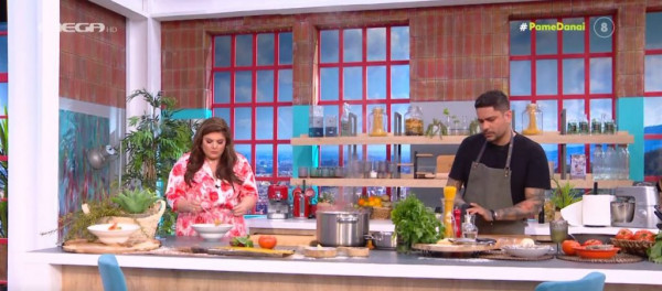 Ο Τίμος Ζαχαράτος μάς ετοιμάζει σπαγγέτι με γαρίδες, φέτα και ούζο