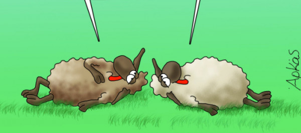 Αρκάς: Το σκίτσο που δείχνει την αγωνία των αρνιών για το Πάσχα