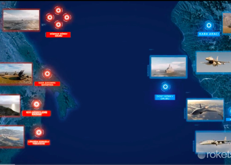 Τουρκία: Παρουσίασε το νέο της πύραυλο με βίντεο προσομοίωσης που στοχεύει... ελληνικό νησί