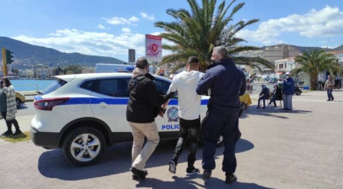 Μυτιλήνη: Άγρια συμπλοκή στην πλατεία Σαπφούς – Επτά προσαγωγές