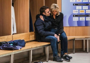 Εμανουέλ Μακρόν: Η τρυφερή στιγμή με την Μπριζίτ μπροστά στο φακό