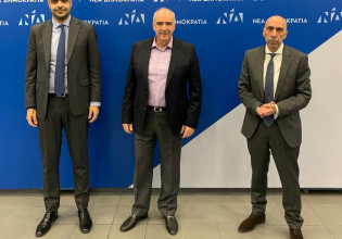 Στο Μοσχάτο ο Μεϊμαράκης: Συνάντηση εργασίας για το 14ο Συνέδριο της ΝΔ