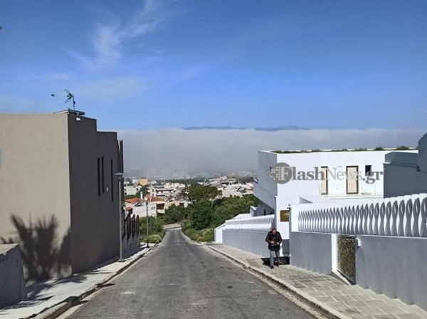 «Ομίχλη μεταφοράς»: Τι είναι το σπάνιο φαινόμενο που σκέπασε τα Χανιά