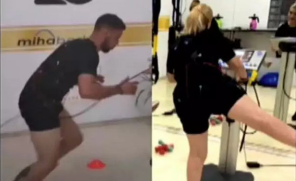 Πάτρα: Ρούλα Πισπιρίγκου και Μάνος Δασκαλάκης στο γυμναστήριο, 3 μήνες μετά τον θάνατο της Μαλένας