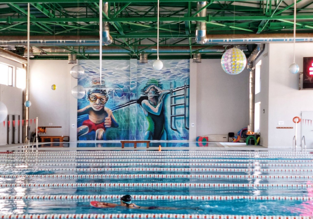 Το κολυμβητήριο ζωγραφιά του Βύρωνα
