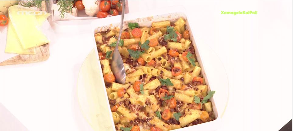 O Jean Marie Hoffmann μας ετοιμάζει σπαγγέτι φούρνου με μεσογειακό άρωμα