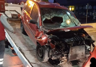 Θεσσαλονίκη: Αυτοκίνητο «καρφώθηκε» στα κιγκλιδώματα – Στο νοσοκομείο ο οδηγός