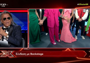 X Factor: Επικό σχόλιο του Ηλία Ψινάκη για το φιλί του Ανδρέα Γεωργίου με τον Στέλιο Ρόκκο
