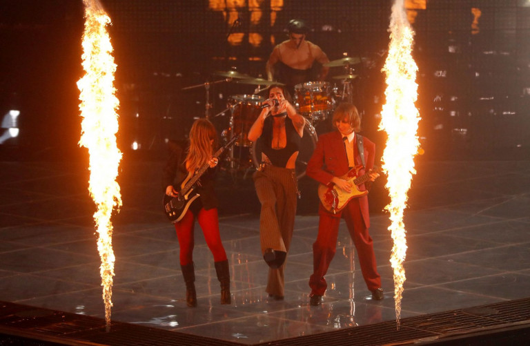 Eurovision 2022: Τα «έσπασαν» στη σκηνή οι περσινοί νικητές, Maneskin