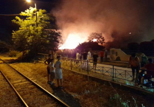 Πάτρα: Φωτιά κοντά στο γήπεδο της Παναχαϊκής – Ανάστατοι οι κάτοικοι