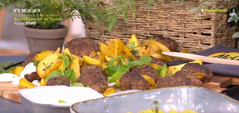 Λαχταριστές πατάτες με κεμπάπ στο φούρνο