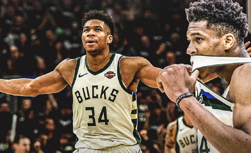 O Giannis κάνει πλάκα στο ΝΒΑ: Άγγιξε το triple double από την πρώτη περίοδο (vid)