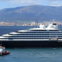 Scenic Eclipse: The six-star mega yacht in the port of Piraeus