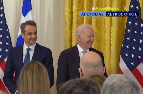 Live οι κοινές δηλώσεις του Τζο Μπάιντεν με τον Κυριάκο Μητσοτάκη