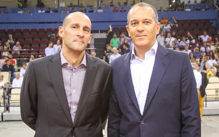 Ολυμπιακός: Στην προπόνηση οι αδελφοί Αγγελόπουλοι πριν τη Μονακό