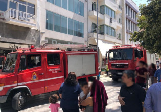 Κρήτη: Φωτιά σε υπόγειο πολυκατοικίας στο κέντρο του Ηρακλείου – Απεγκλωβίστηκαν δύο άτομα