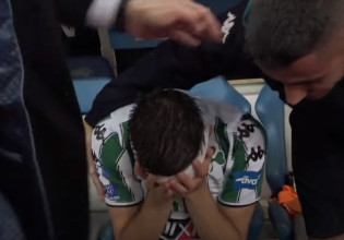 Παναθηναϊκός: Τα δάκρυα του Γκατσίνοβιτς μετά τη λήξη του τελικού (Vid)