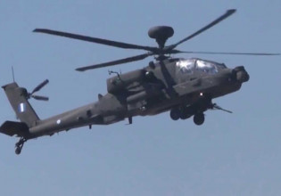 Eύβοια: Αναγκαστική προσγείωση ελικοπτέρου Απάτσι των Ενόπλων Δυνάμεων