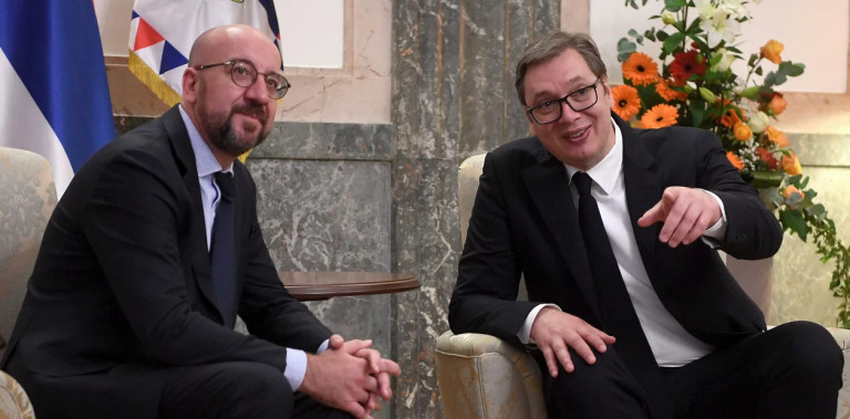 Σαρλ Μισέλ: Η Σερβία να εναρμονιστεί με την ΕΕ και να επιβάλλει κυρώσεις στη Ρωσία – Συνάντηση με Βούτσιτς