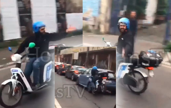 Το βίντεο της χρονιάς: Απίθανος οπαδός της Ρόμα, βρίζει φίλους της Λέστερ και… προκαλεί καραμπόλα!