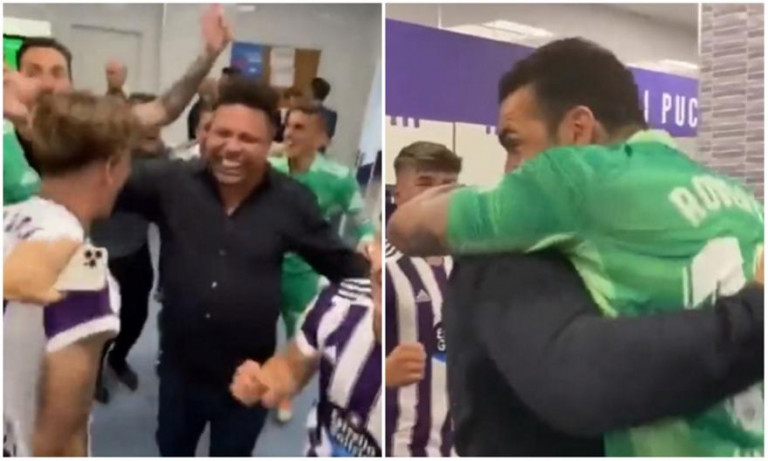 Ο Ρονάλντο πανηγύρισε την άνοδο της Βαγιαδολίδ αγκαλιά με τον Ρομπέρτο