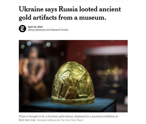 Ουκρανία: Οι Ρώσοι λεηλάτησαν μουσεία σε Μελιτόπολη και Μαριούπολη – Ζημιές σε πάνω από 250 ιδρύματα