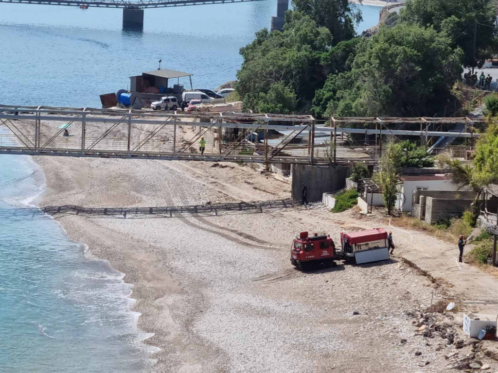 Άσκηση πυρόσβεσης δίπλα στα διυλιστήρια του Δήμου Μαλεβιζίου