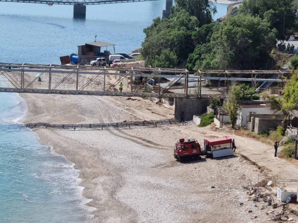 Άσκηση πυρόσβεσης δίπλα στα διυλιστήρια του Δήμου Μαλεβιζίου