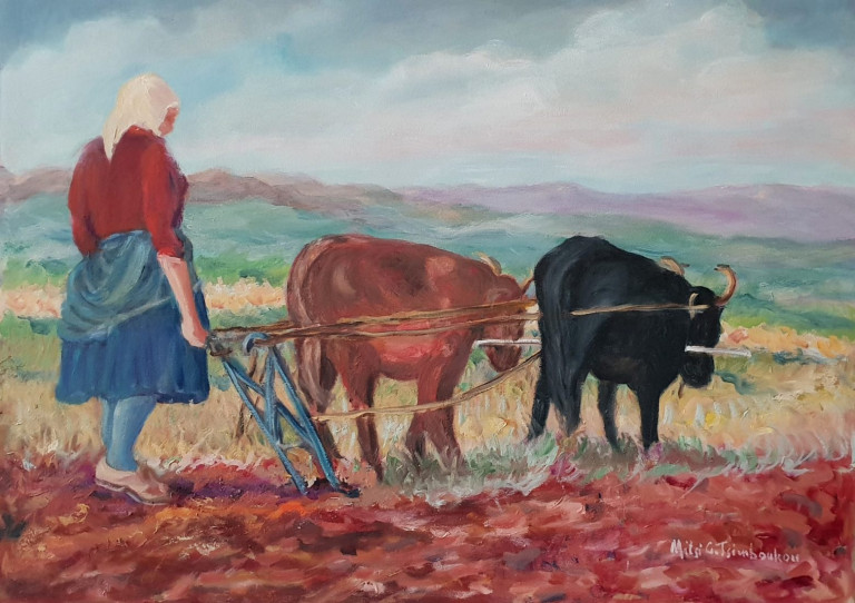 Γαλάτσι: Δωρεά έργων ζωγραφικής