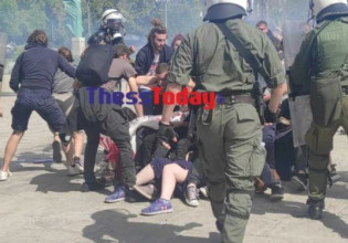 Νέα βίντεο από τις συμπλοκές στη Θεσσαλονίκη: «Πονάω, δεν μπορώ να πάρω ανάσα» φώναζε φοιτητής