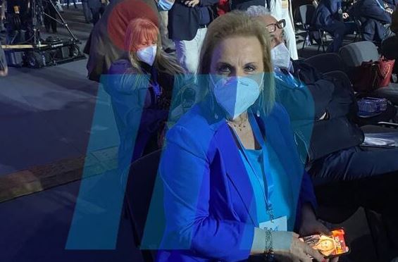 Πρώτο τραπέζι στο συνέδριο της Νέας Δημοκρατίας η Ματίνα Παγώνη [Εικόνες]