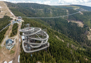 Η πιο μεγάλη κρεμαστή πεζογέφυρα στον κόσμο που ενώνει τις κορυφές ενός βουνού