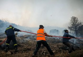 Υδρα: Υπό μερικό έλεγχο η φωτιά