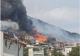 Φωτιά στη Λούτσα: Υπό έλεγχο η πυρκαγιά στην περιοχή της Αρτέμιδας