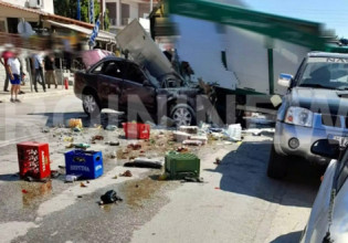 Καβάλα: Βίντεο ντοκουμέντο από το τροχαίο με τρεις νεκρούς στην Γαληψό